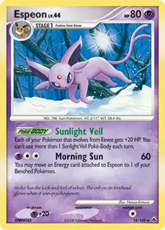 Espeon, imagem de catálogo