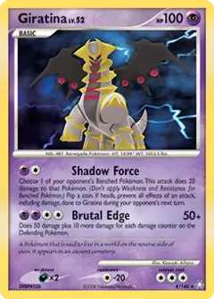 Giratina, imagem de catálogo