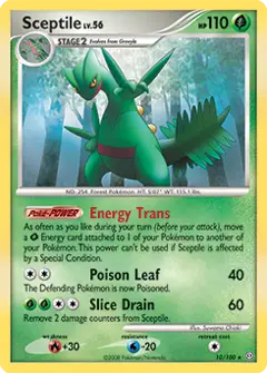 Sceptile, imagem de catálogo