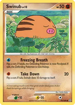 Swinub, imagem de catálogo