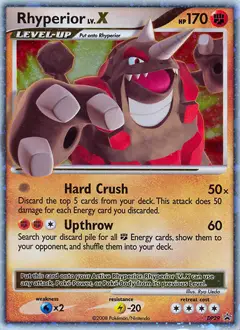 Rhyperior LV.X, imagem de catálogo