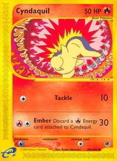Cyndaquil, imagem de catálogo