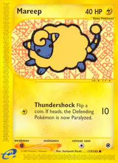 Mareep, imagem de catálogo