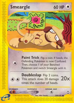 Smeargle, imagem de catálogo