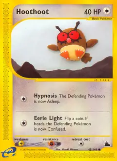 Hoothoot, imagem de catálogo