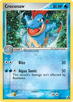 Croconaw, imagem de catálogo