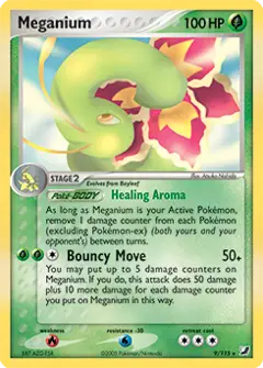 Meganium, imagem de catálogo