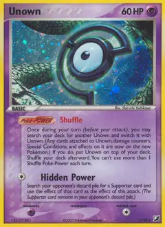 Unown, imagem de catálogo
