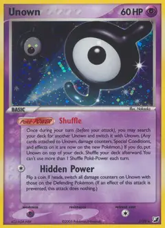 Unown, imagem de catálogo