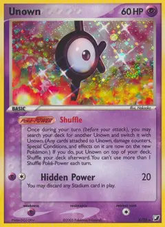 Unown, imagem de catálogo