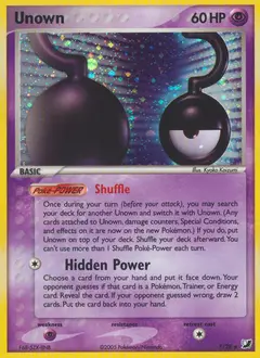 Unown, imagem de catálogo