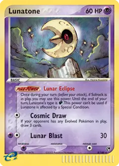 Lunatone, imagem de catálogo