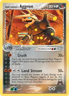 Team Magma's Aggron, imagem de catálogo