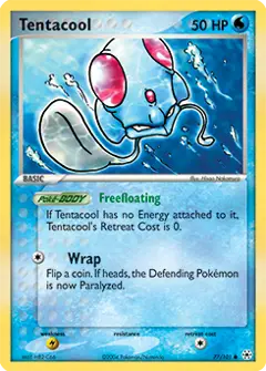 Tentacool, imagem de catálogo
