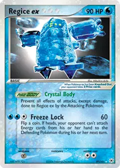 Regice ex, imagem de catálogo