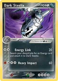 Dark Steelix, imagem de catálogo