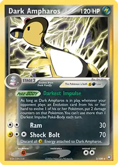 Dark Ampharos, imagem de catálogo