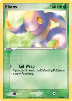 Ekans, imagem de catálogo