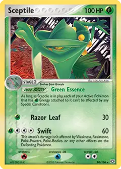 Sceptile, imagem de catálogo
