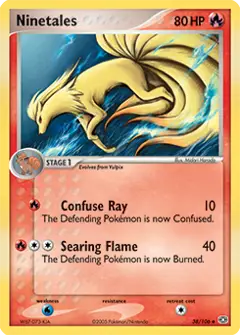 Ninetales, imagem de catálogo