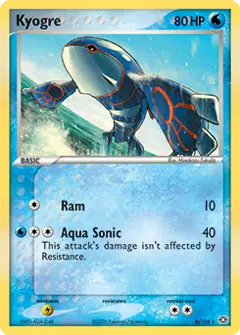 Kyogre, imagem de catálogo