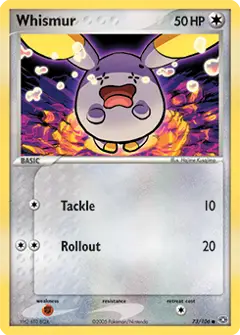 Whismur, imagem de catálogo