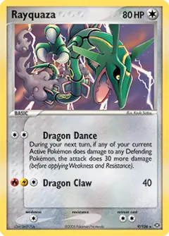 Rayquaza, imagem de catálogo
