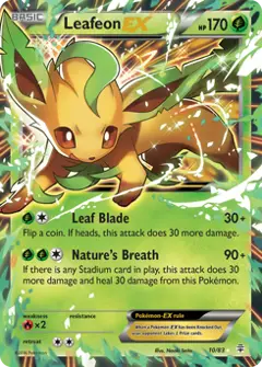 Leafeon-EX, imagem de catálogo