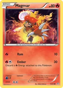 Magmar, imagem de catálogo