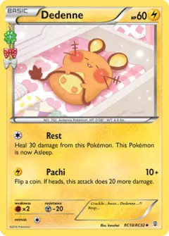 Dedenne, imagem de catálogo