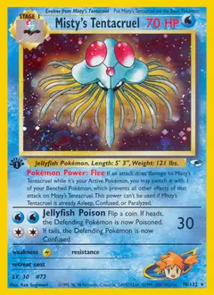 Misty's Tentacruel, imagem de catálogo