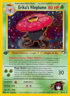 Erika's Vileplume, imagem de catálogo