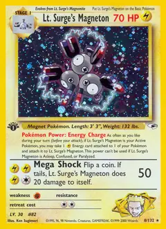 Lt. Surge's Magneton, imagem de catálogo