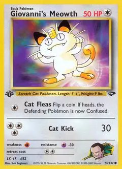 Giovanni's Meowth, imagem de catálogo
