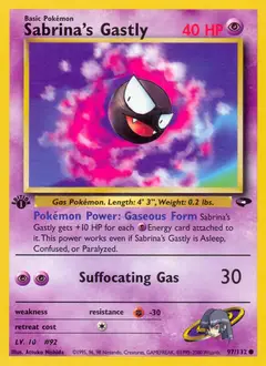 Sabrina's Gastly, imagem de catálogo