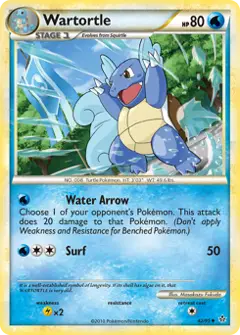 Wartortle, imagem de catálogo