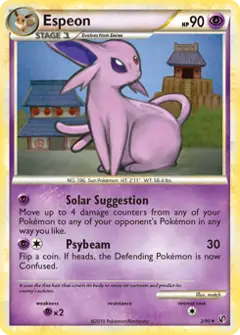 Espeon, imagem de catálogo