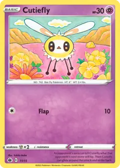 Cutiefly, imagem de catálogo