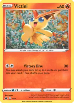 Victini, imagem de catálogo