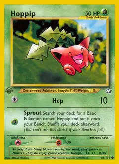 Hoppip, imagem de catálogo