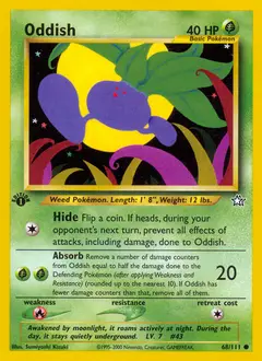 Oddish, imagem de catálogo