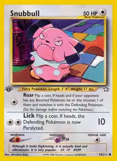 Snubbull, imagem de catálogo