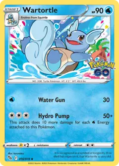 Wartortle, imagem de catálogo