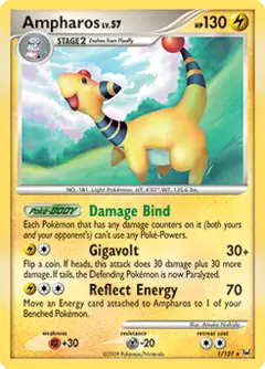 Ampharos, imagem de catálogo