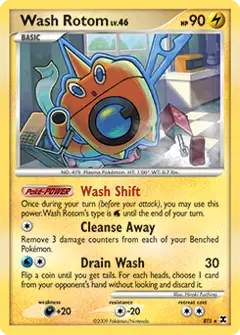 Wash Rotom, imagem de catálogo