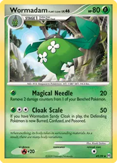 Wormadam Plant Cloak, imagem de catálogo