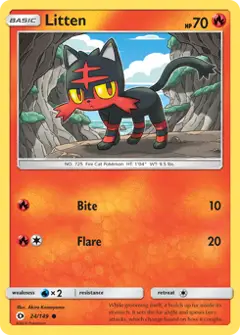 Litten, imagem de catálogo