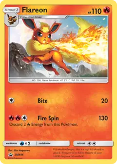 Flareon, imagem de catálogo
