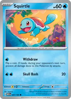 Squirtle, imagem de catálogo
