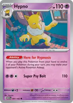 Hypno, imagem de catálogo
